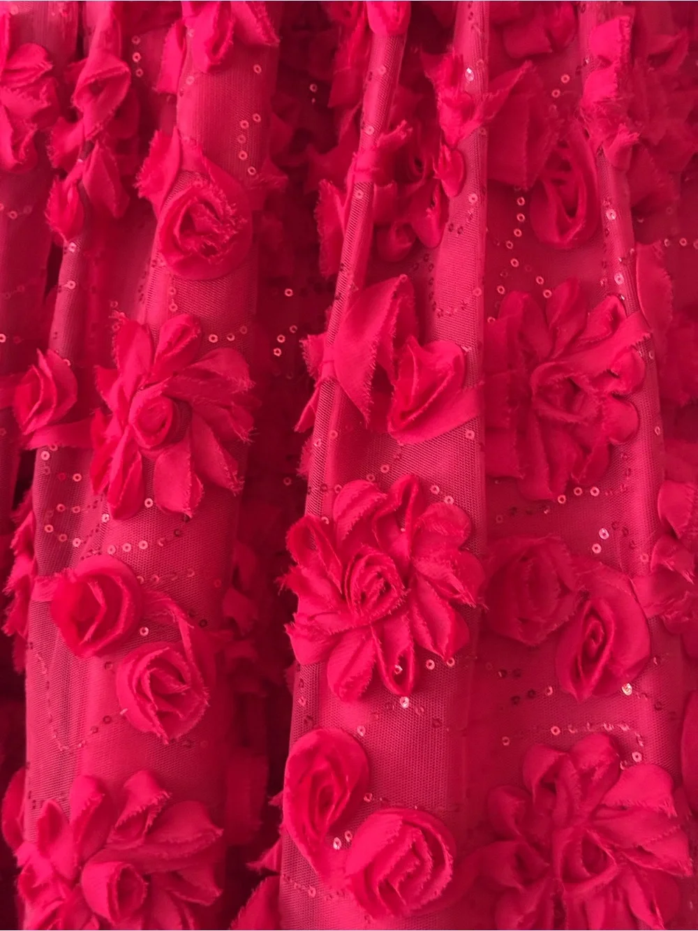 ❌S O L D❌American Princess Hot Pink Floral Bow Party Dress